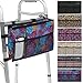 Vive Walker Bag - Water Resistant Accessory Basket Provides Hands Free Storage for Folding Walkers - Attachment Fits Wide and Narrow Styles - Tote Caddy Pouch for Elderly, Seniors, Handicap, Disabled