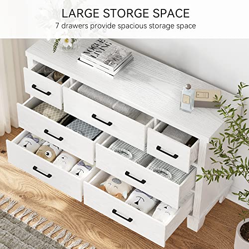 Amyove Pho_0X9G Dresser With 6, 7 Drawers, White #TOP2