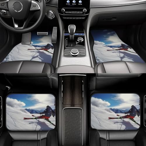 Tapis de sol voiture imperméables lot de 4 universels antidérapants auto