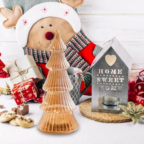 Árbol de Navidad de mesa con luz cálida para decorar tu salón este invierno 2