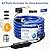 Heated Water Hose for RV 15ft with Energy-Saving Thermostat, –40°F Freeze-Protection Drinking Water Hose, Lead-Free & BPA-Free, Heavy-Duty Heated Garden/Camper Hose with Adapter