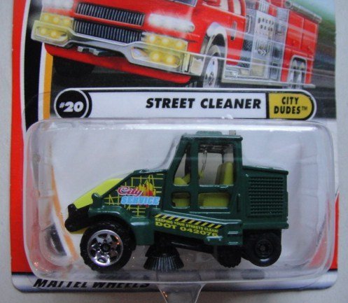 Matchbox City Dudes Green Street Cleanser #20 miniatura 2