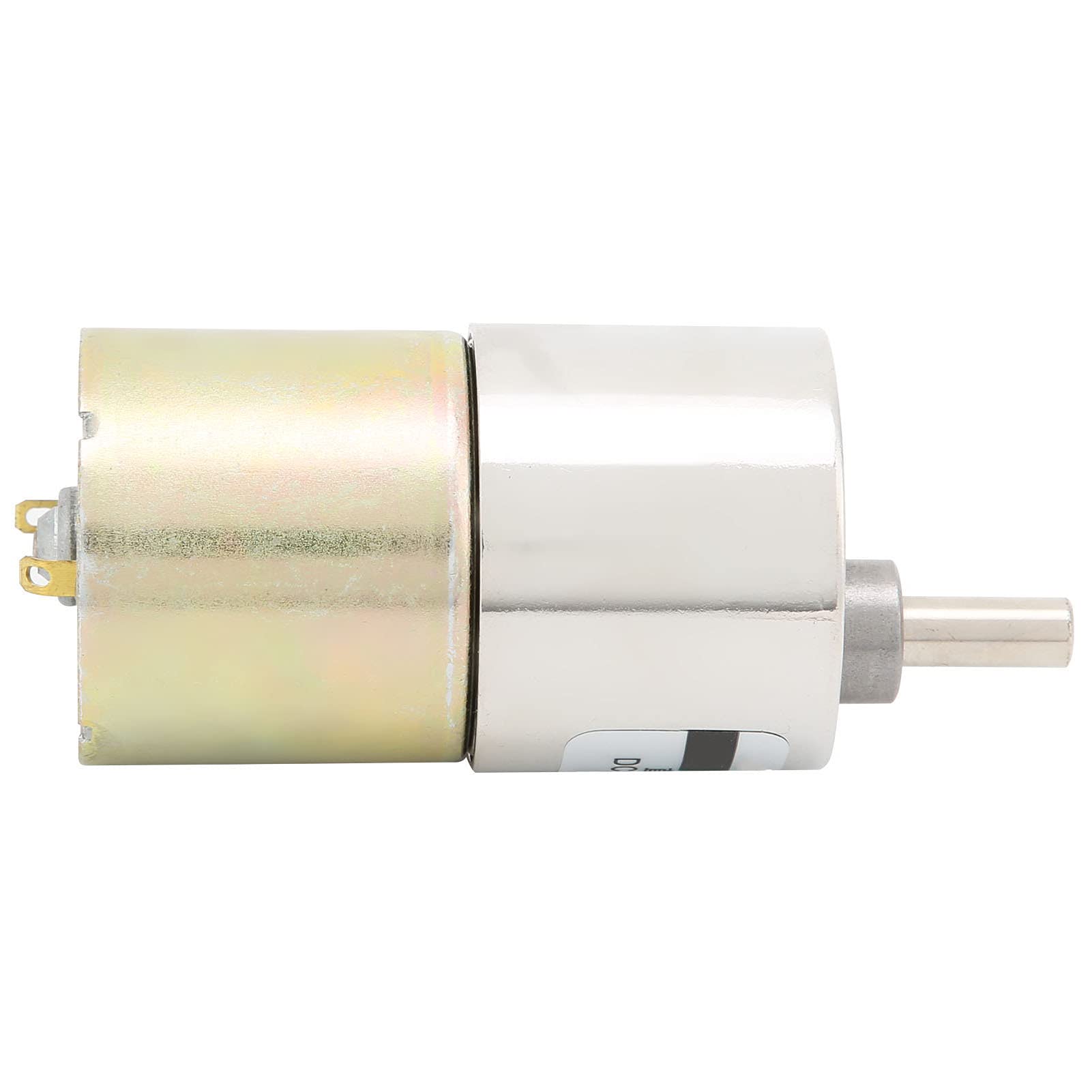 FTVOGUE Motor de Reducción de Engranajes DC, Baja Velocidad 50 Rpm CW/CCW