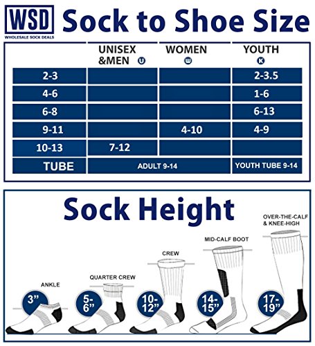6 Pairs Value Pack of Wholesale Sock Deals Womens Ankle Socks, White, 9-11