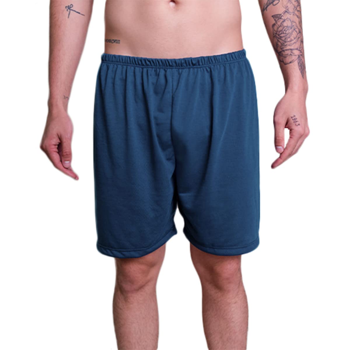 Samba Canção Masculina Malha Short Para Dormir Cueca Pijama Conforto Lisa Samba Canção Masculina Malha Short Para Dormir Cueca Pijama Conforto Lisa - Imagem 2
