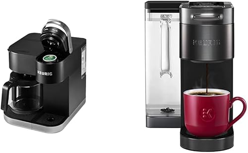 Keurig K-Duo - Cafetera K-Supreme Plus SMART de una sola porción K-Cup en cápsulas y jarra, color negro y cafetera K-Supreme Plus SMART en cápsulas