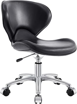 Dir Beauty Salon All Purpose Rolling Pedi Stool Low Sitting Pedicure Stool ESPERTOP