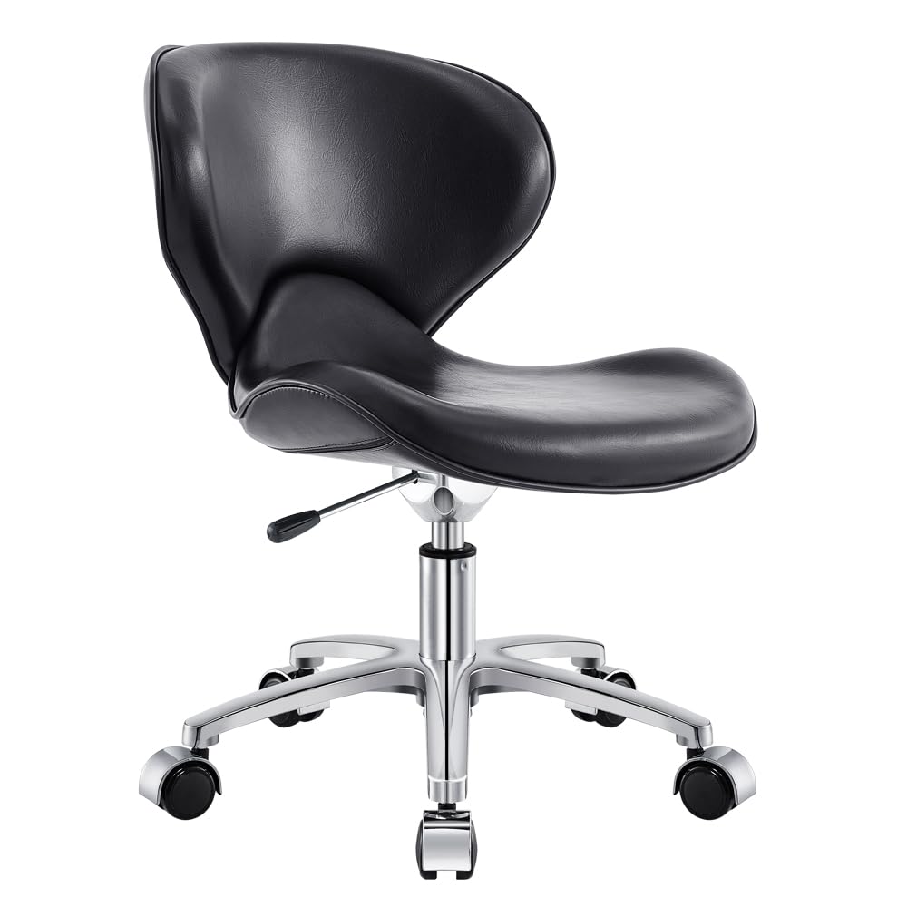 Beauty Salon All Purpose Rolling Pedi Stool Low Sitting Pedicure Stool ESPERTOP