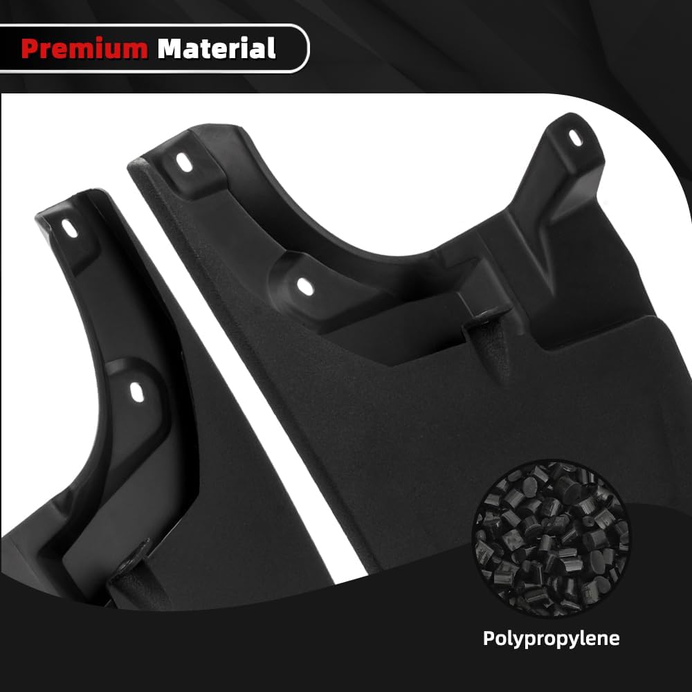 Mud Flaps for Toyota Tacoma 2016-2021, Mud Flaps for Trucks for Tacoma Mudflaps Splash Guards for 2021 Tacoma Accessories, No Drilling Mud Guards, Set of 4