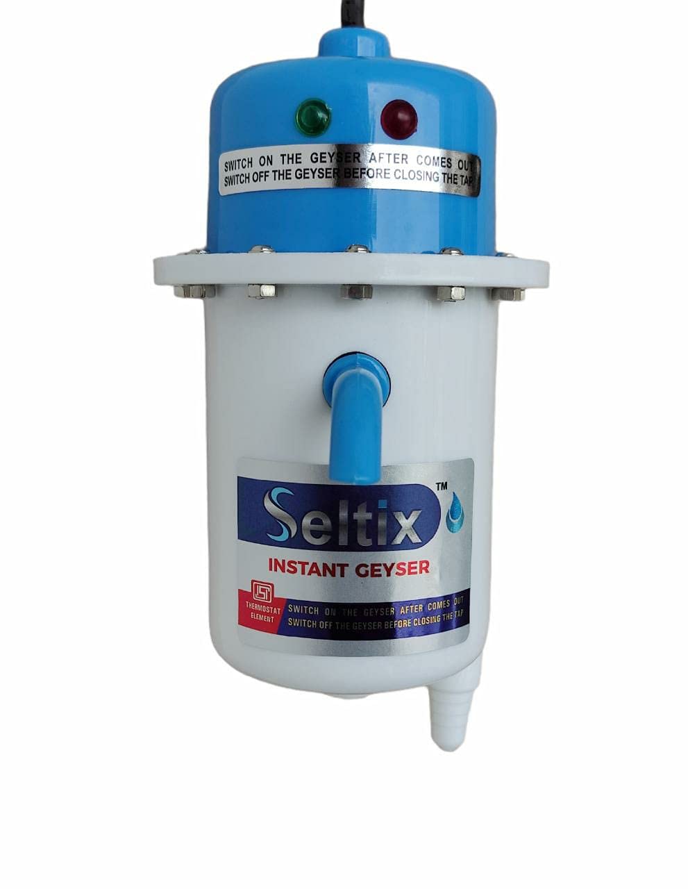 SELTIX instant water heater portable geyser for home use bathroom kitchen 5 Star (Blue White) (B09DCFXTLY) Amazon Price History, Amazon Price Tracker