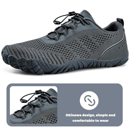 Image of WateLves Barefoot Water Shoes Men Women Wide Toe Box Minimalist Gym Sneakers Zero Drop Walking Shoes for Training Yoga Beach Hiking