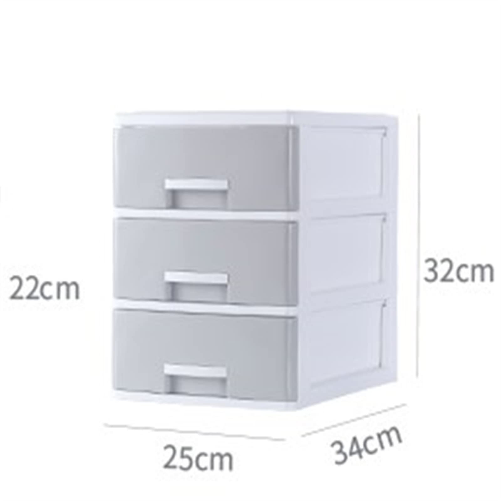 Ce classeur Vertical de Bureau avec tiroirs et Plusieurs Niveaux Offre Un Rangement Pratique pour Divers Objets et Accessoires. Meuble de classement pour la Maison, Gris 34 x 25 x 42 cm.
