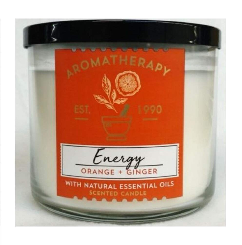 Bath & Body Works 3-Wick Scented Aromatherapy Candle - Energy - Orange & Ginger