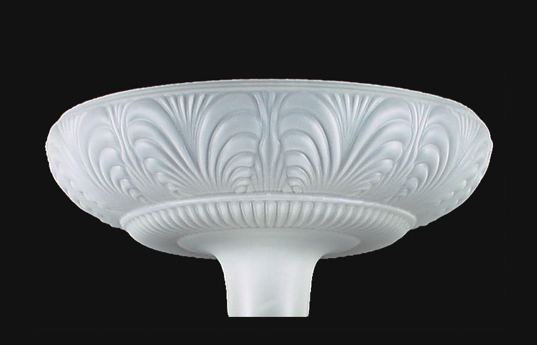 B&P Lamp® 14 1/2" Dia. Torchiere, Cry. Etch