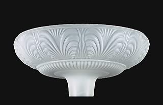 B&P Lamp 14 1/2" Dia. Torchiere, Cry. Etch