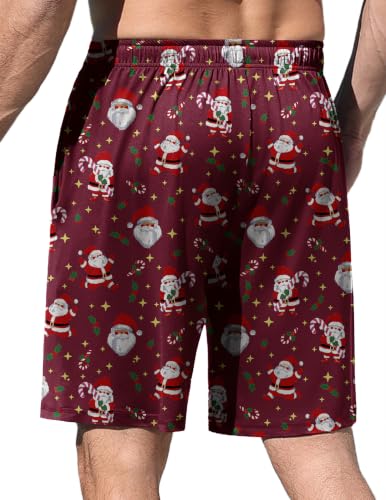 Image of Ekouaer Men's Pajama Shorts Soft Sleepwear Bottoms Pj Shorts with Pocket