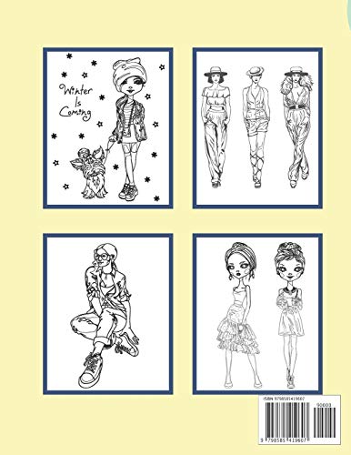 Fashion Coloring Book For Girls Ages 8-12: Fashion Designs To Color Fun and Stylish Fashion And Beau