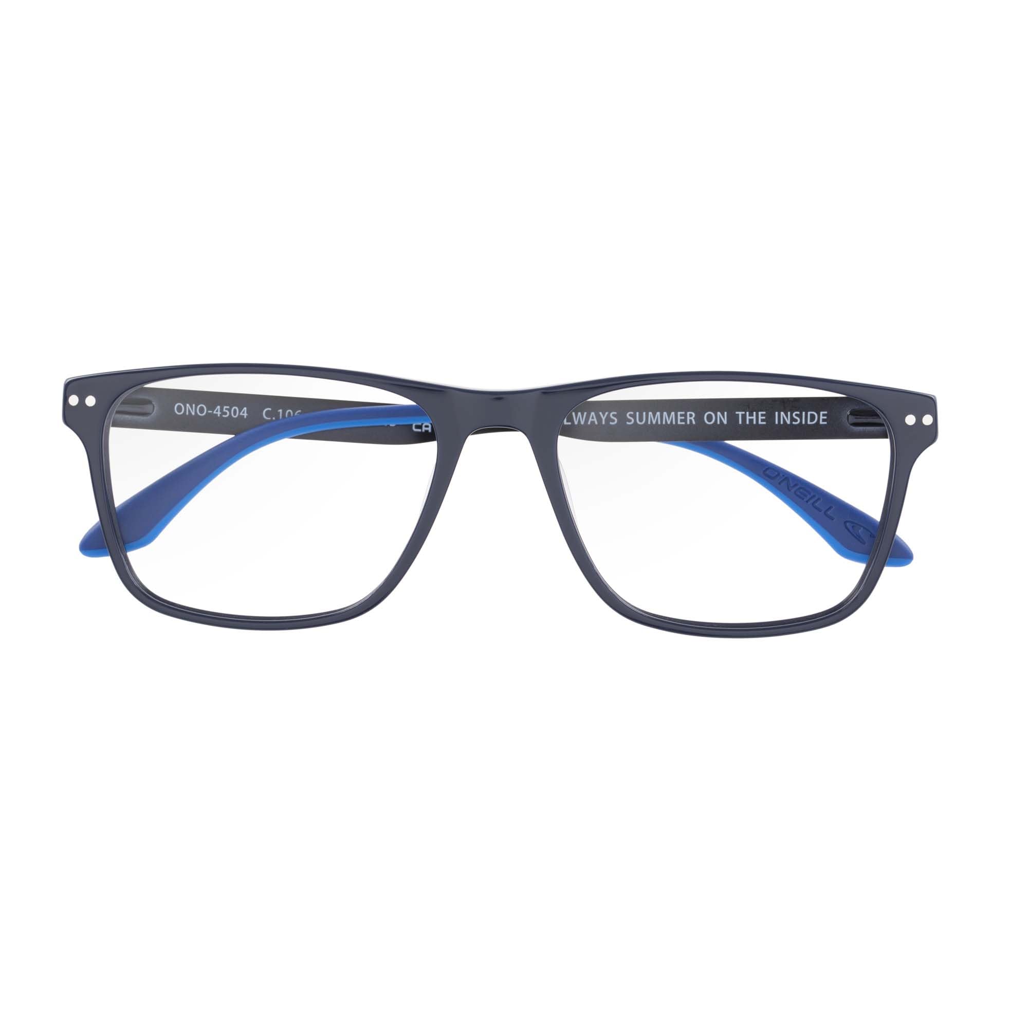 O'Neill Brille mit Sehstärke für Herren optional mit Sonnenbrillentönung oder Blaulichtfilter, Rechteckig, gefertigt aus Acetat (inklusive Brillenetui)