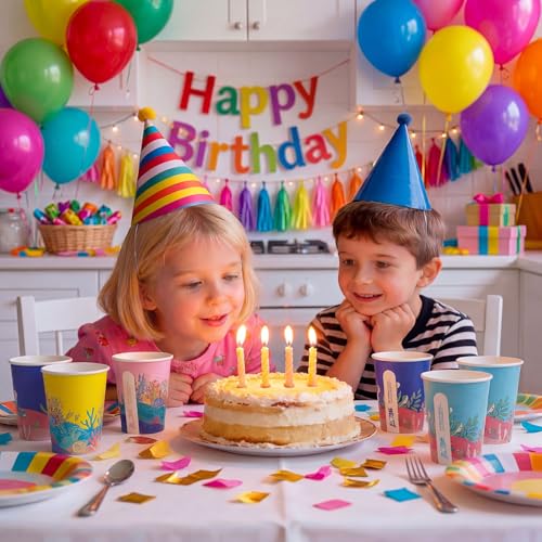 27% de descuento en 100 vasos de papel de 12 onzas con diseños oceánicos