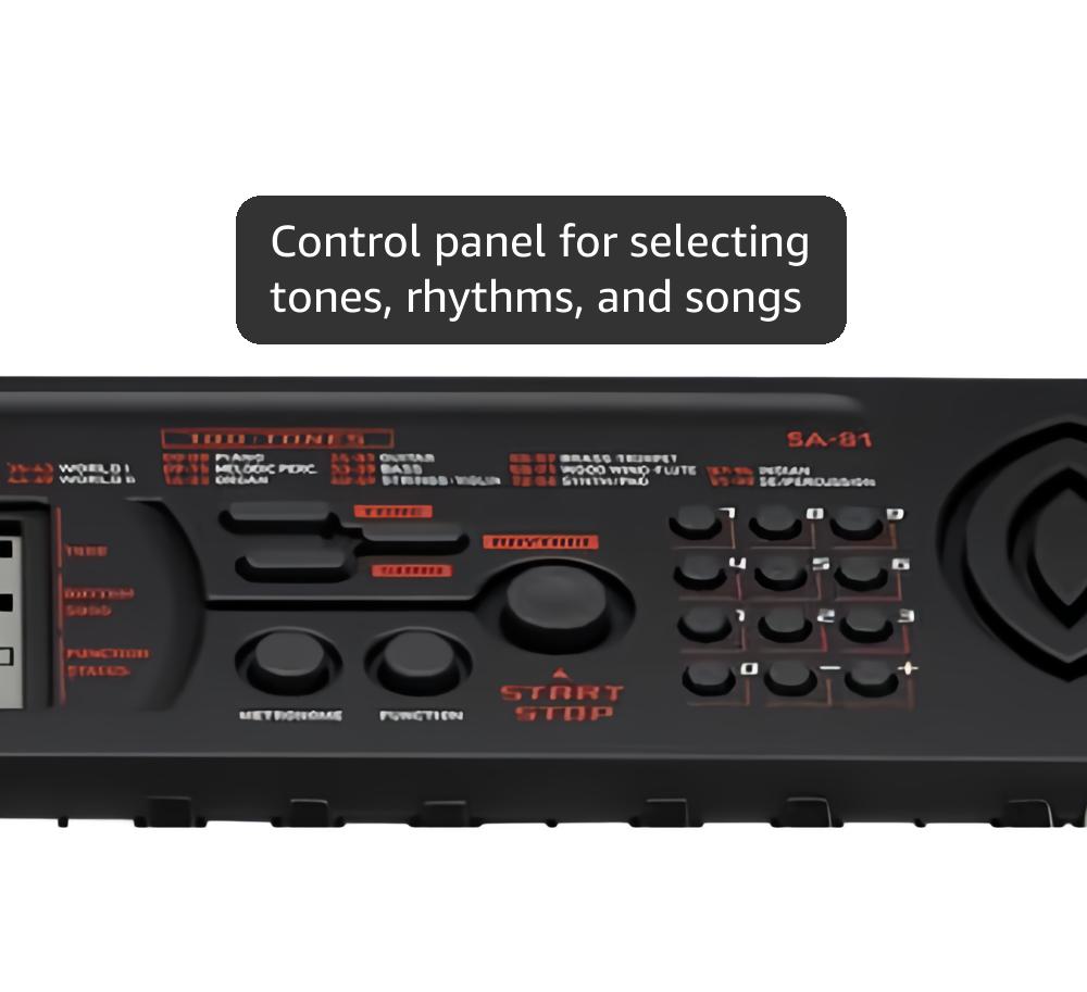Casio Casiotone SA-81 – Compact Keyboard with 100 Tones & 50 Rhythms | Fun for Beginners | Great for Music Practice and Learning