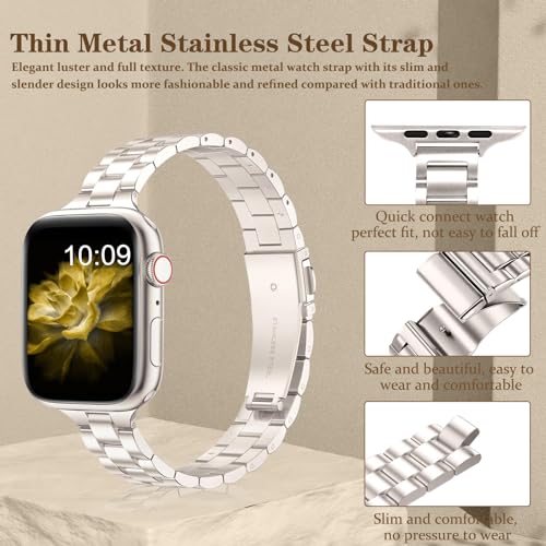 MaEiol Metal Strap for Apple Watch 49mm /45mm /44mm /42mm /46mm(Series 11/10) - Image 2