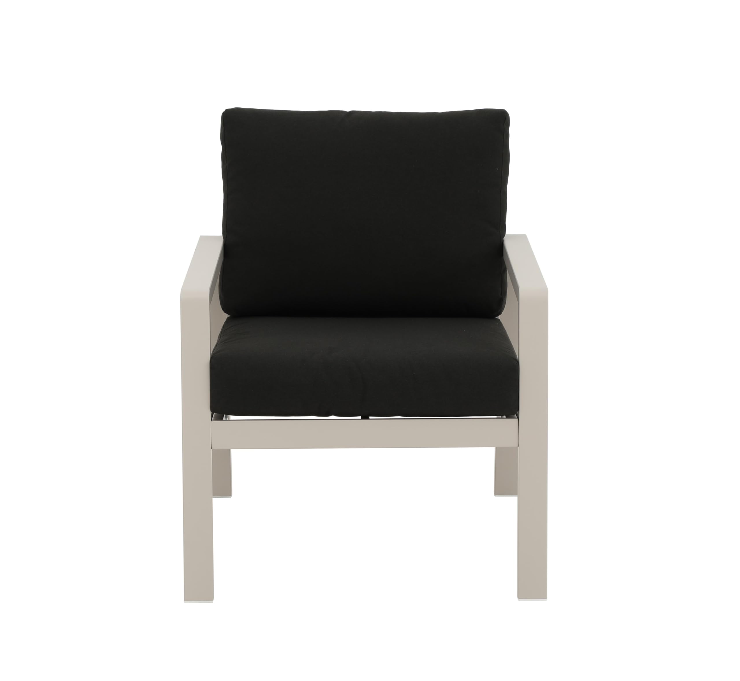 Tarrington House Aro Conjunto de Muebles de Exterior, Acero, 4 Piezas, 2 Sillones, Sofá de 3 Plazas y Mesa de Centro, Antracita