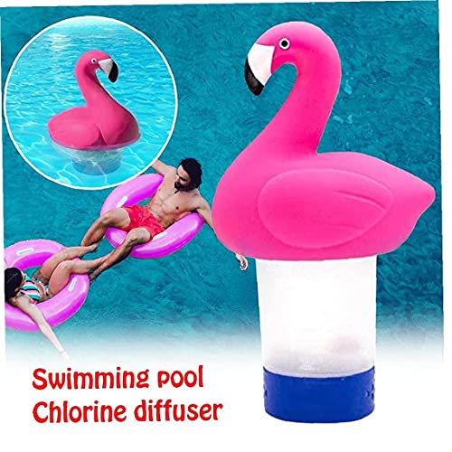 Sanfiyya Drijvende Pool Chloor Dispenser Automatische Tablet Chemische Houder Flamingo Decoratie - Image 5