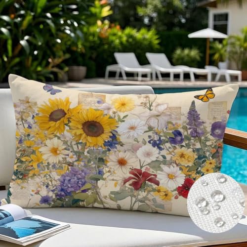 Housse coussin 50x70 imperméable pour protéger vos sièges extérieurs du lin - 3