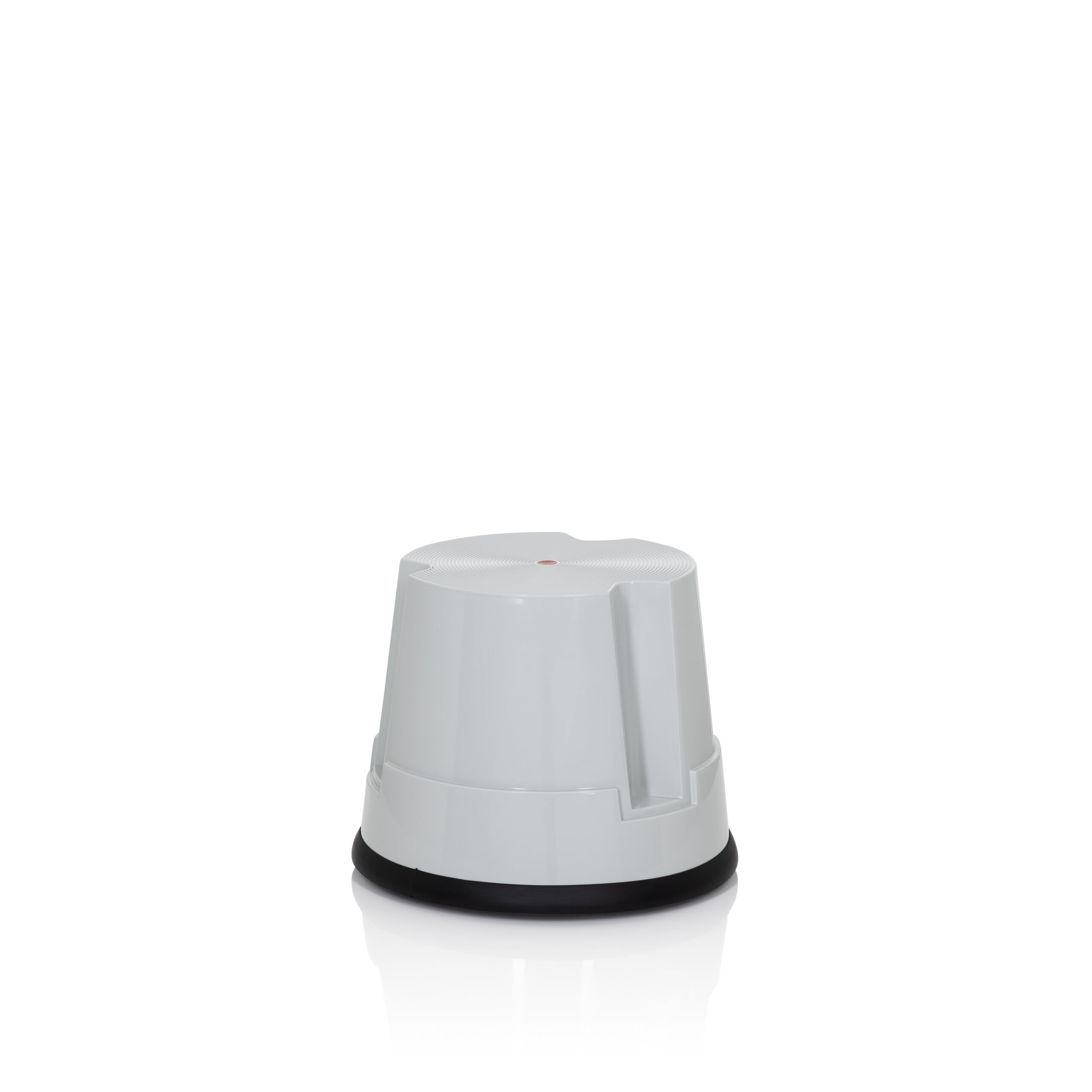 hjh OFFICE 830005 Taburete con Ruedas TIO-S Gris, Altura 32 cm, soporta hasta 150 kg, Taburete rodante, Plástico
