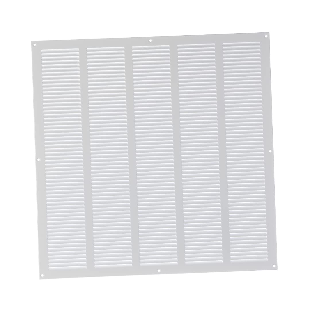 500 x 500 mm White Ventilation Grille Insect Protection Exhaust Air Supply Metal Grille