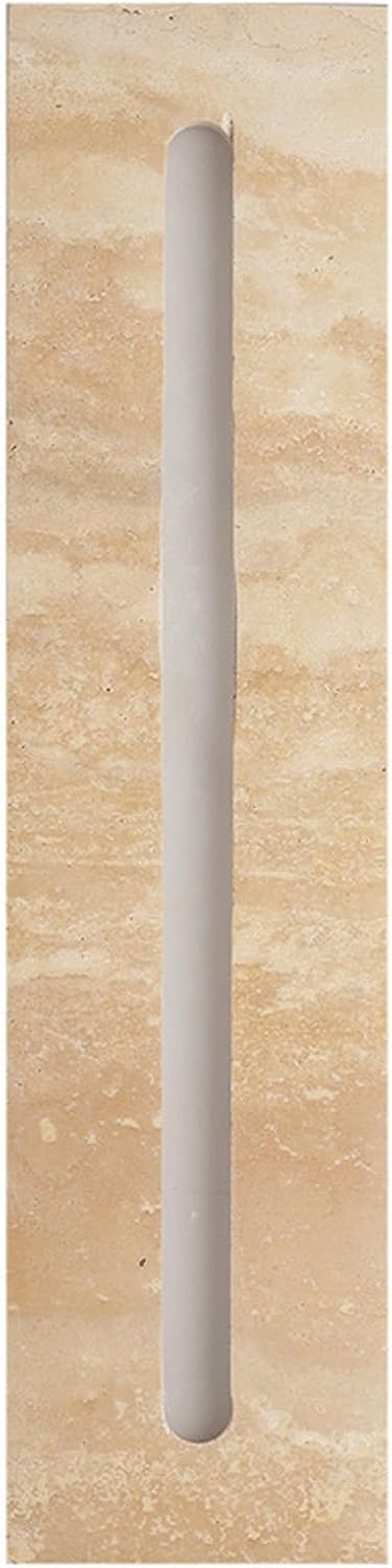 Modern Minimalist Unique LED Wall Sconce Yellow Marble Acrylic Light Strip Creative for Living Room Bedroom Hallway Staircase Hotel Restaurant Apartment Background Wall Entryway Decor(Large)