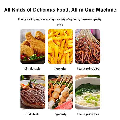 Gas-Fritteuse Arbeitsplatten-Profi-Fritteuse mit Großem Fassungsvermögen, Edelstahl-Arbeitsplatte, Propan-LPG Kann Verwendet Werden, für Pommes Frites Home Kitchen Restaurant,Style8 – Bild 5