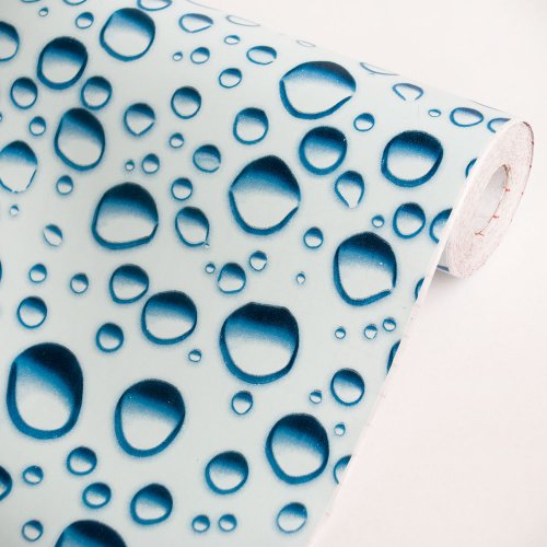 Crystal Water Drops - Vinyl Self-Adhesive Wallpaper Prepasted Wall stickers Wall Decor (Swatch)