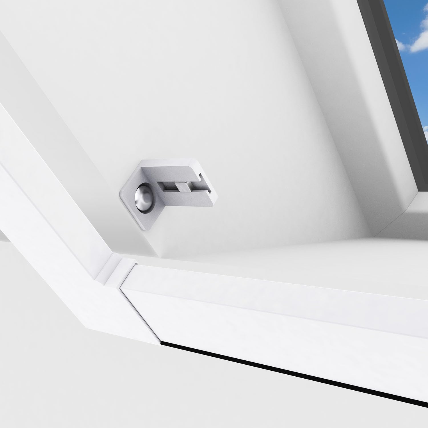 Dachfenster Fliegengitter Teleskop Alu Bausatz - magnetisch bis 110 x 160 cm – ohne Bohren und Sägen
