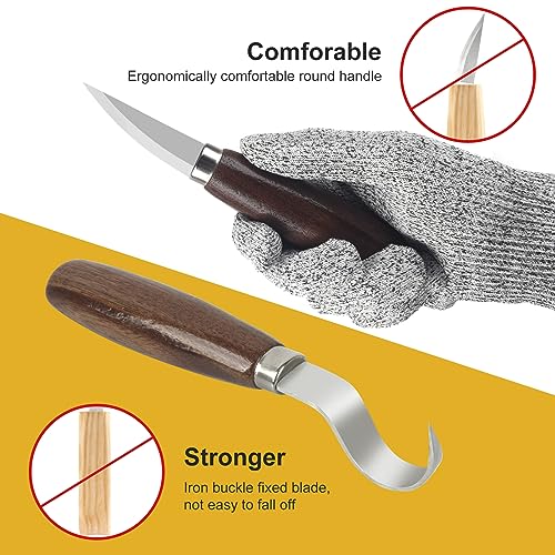 Neddie NED-02 Wood Carving Tools, 26 Pcs Wood Whittling Kit thumb #2