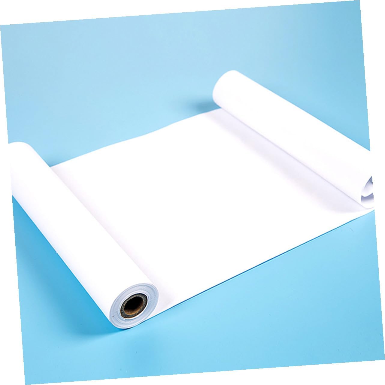 Lurrose White Drawing Paper Roll Acid Watercolor Paper for Craft Activity Compatible with Pencils Ink Crayons Pastels Portable Sketching and Painting Supplies