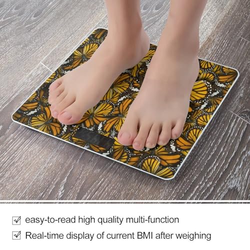 Báscula digital de baño con diseño estilo mariposas miniatura 5