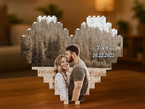 Personalized Couple Photo Puzzle Gift for Valentines