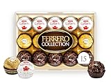 FERRERO COLLECTION Fine Assorted Chocolate and Coconut Confections; Gift Box; 15 Confections; 156 g