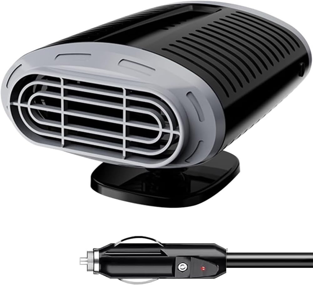 Chauffage de Voiture 12V pour Voiture, branchement sur Allume-Cigare, Chauffage Rapide, Rotation à 360 degrés, dégivreur pour Pare-Brise de Voiture
