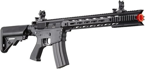 Vista 46 de Lancer Tactical Gen 2 Pistola de perdigones resistente M4 SPR Interceptor, eléctrica, polímero, completa, semiautomática, 1000 rondas, bolsa de 0.01