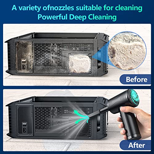 Compressed-air-duster-Keyboard-cleaner-160000 RPM Electric air dusters-Replace air can-no Canned air Duster-pc Cleaning-air Blower-Cordless air Duster for Computers-Compressed air Jet Dry