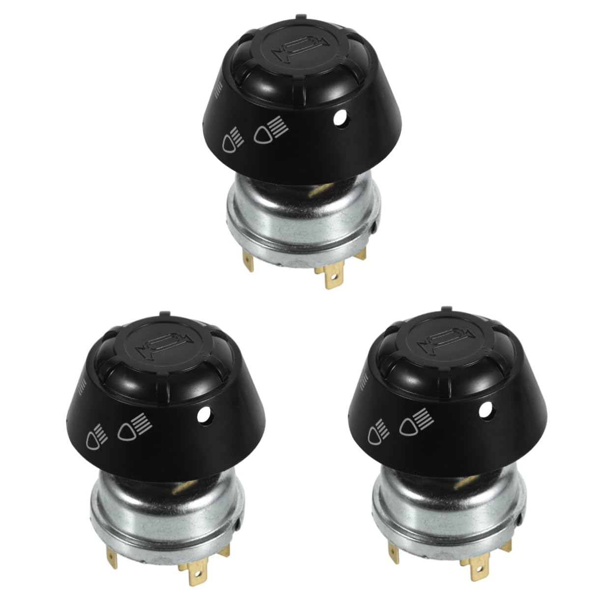 HEALLILY 3pcs Horn Switch Horn Button Tractor Accessories Tractor Button Part Tractor Light Button Tractor Replacement Button Tractor Push Button Push Button Kit Car Buttons Car Push Button