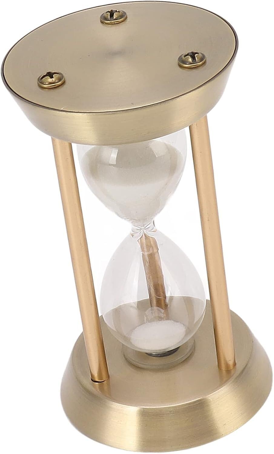 Pyenhdi Bronze Hourglass Sand Timer, Metal Hourglass Sand Timer Vintage Decorative High Glossy(,S 15Min)