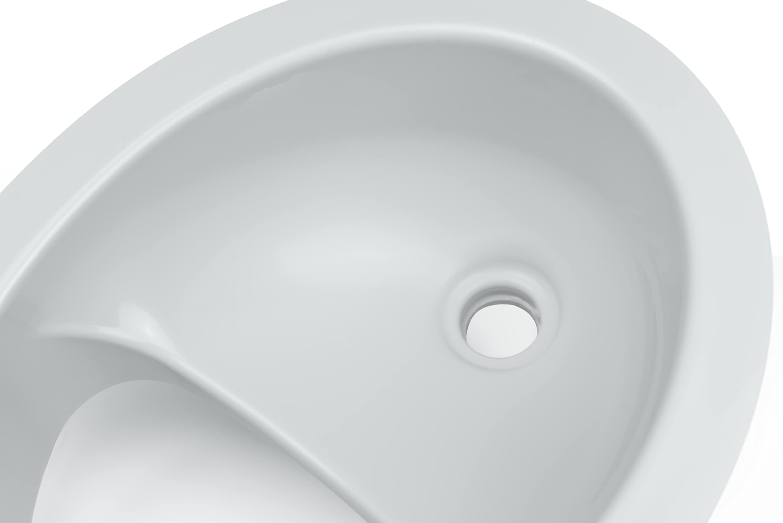 Trenneinsatz für Trockentrenntoilette inkl. Geruchsverschluss | Urin-Separator für DIY-Trenntoilette & Komposttoilette | Für Camper, Wohnmobil, Tinyhouse, Boot | Einfacher Einbau