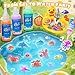 Glow in The Dark Water Elf Craft Kit, Duck Sink Water Play Set with 12 Animal Molds & 12 Gels, DIY Squishy Water Animals Sensory Toy, Kids STEM Arts & Crafts Gift