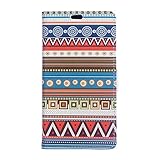 Folio Leather Phone Case for Sony Xperia C4 / C4 Dual - Tribal Pattern