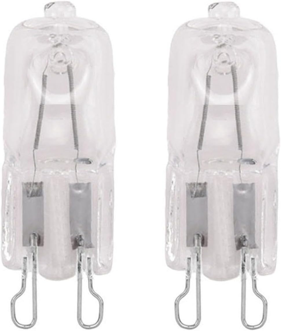 Halogen Light Bulbs G9 20W 25W 40W 60W 220V-240V G9 Capsule Bulb Lamp High Temperature Bulb Warm White 20PCS 60W