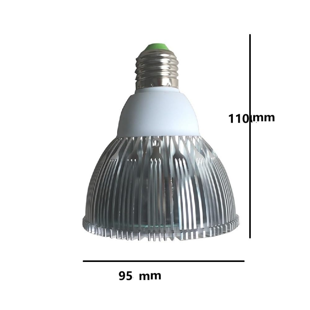 RZL Éclairage, Lot de 4, lampe spot LED COB PAR30 12W E27 AC85-265V Aluminium + coupelle réfléchissante(Natural white)