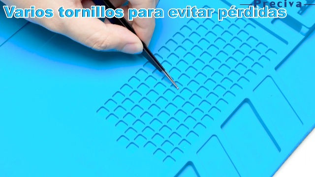 Tappetino Saldatura Silicone Professionale 45x30cm Con Scale E Porta Viti - Per Riparazione Smartphone, Orologi, Dispositivi Elettronici - Foto 5